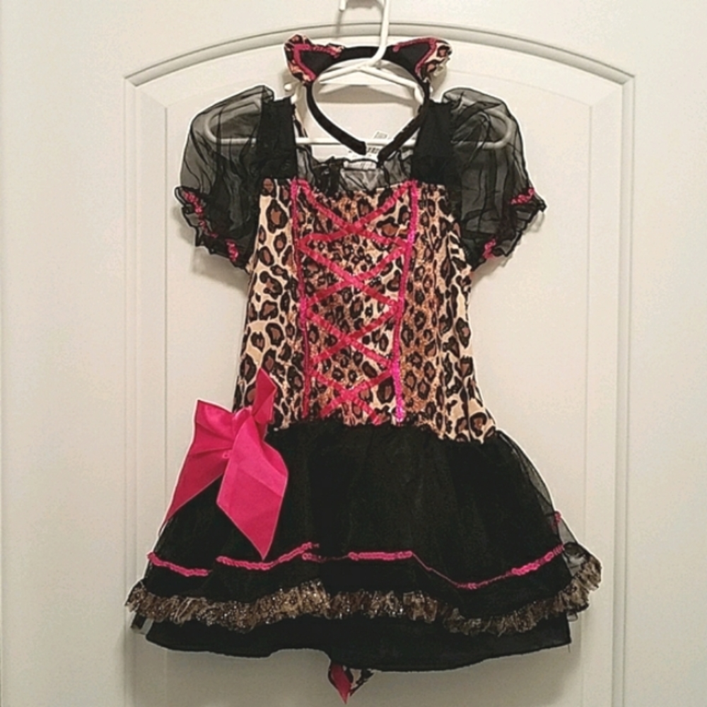 Halloween Leopard Spot Cat Costume W/Ear Headband